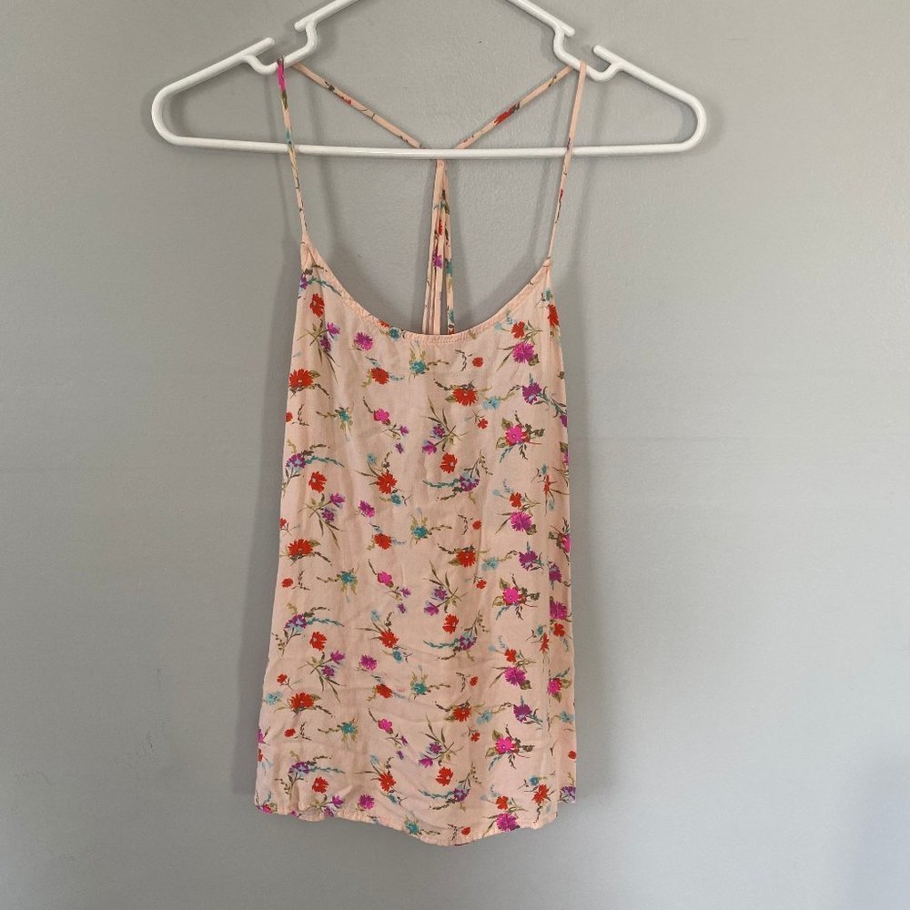 Xhilaration Floral strappy tank Size Medium